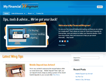 Tablet Screenshot of myfinancialwingman.com